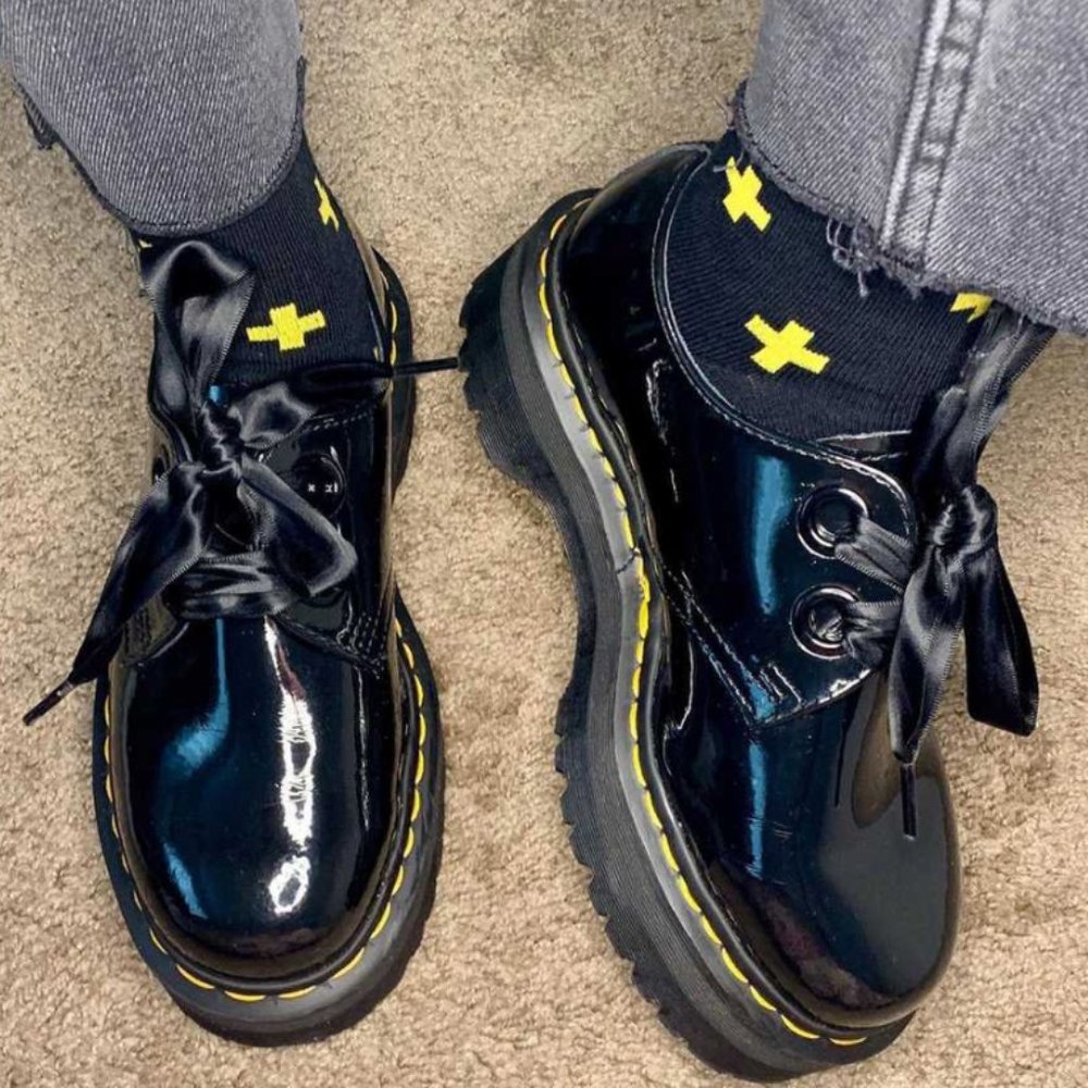 HOLLY WOMEN'S LEATHER PLATFORM SHOES